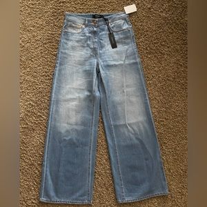 Versace High Waist Logo Patch Jeans